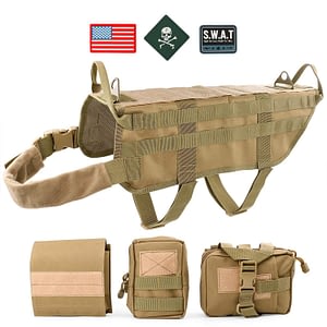 Jasgood Tactical Dog Vest Good,Bad or Remarkable 2 JASGOOD Tactical Dog Vest Harness Handle Training Dog Vest